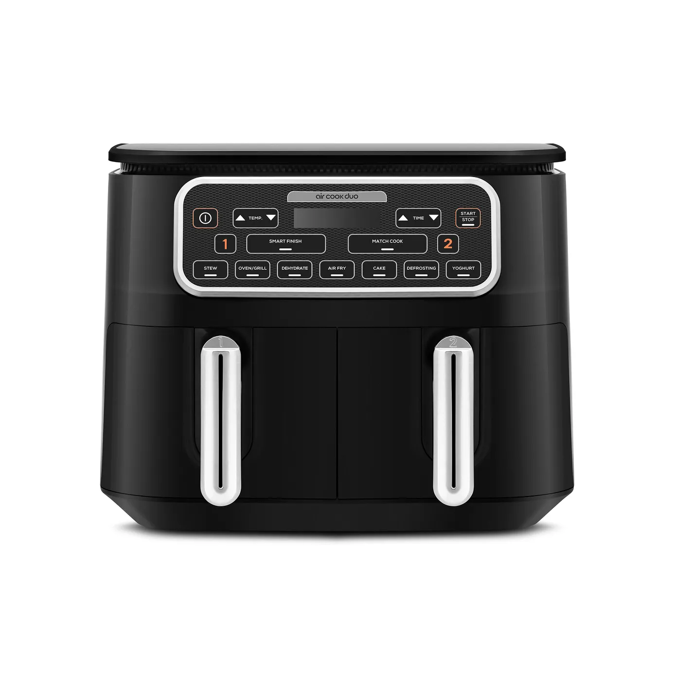 Karaca Air Cook Duo Thuis koken XXXL 8 Liter Airfryer, Black Chrome, 8 Persoons - Image 4