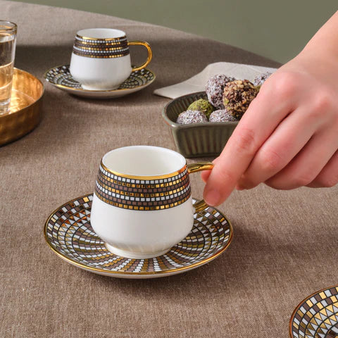Karaca Belgin 6-Delig Koffiekopjes Set, 90 Ml - Image 3