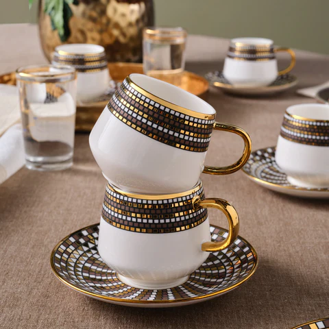 Karaca Belgin 6-Delig Koffiekopjes Set, 90 Ml - Image 4