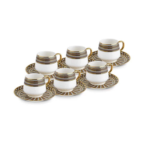 Karaca Belgin 6-Delig Koffiekopjes Set, 90 Ml - Image 5