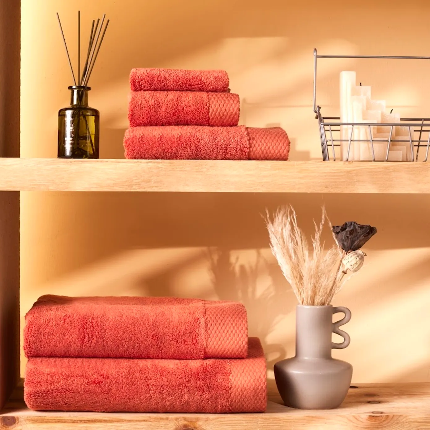 KARACA CHANDLER CORAL MODAL WASHCLOTH 16X22 - Image 3
