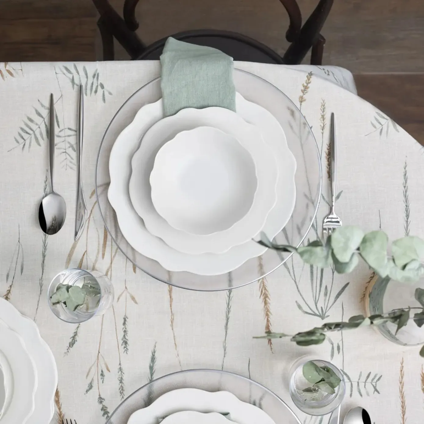 Karaca Daisy voor 4-persoons servies, 12-delig, New Generation Bone, wit - Image 3
