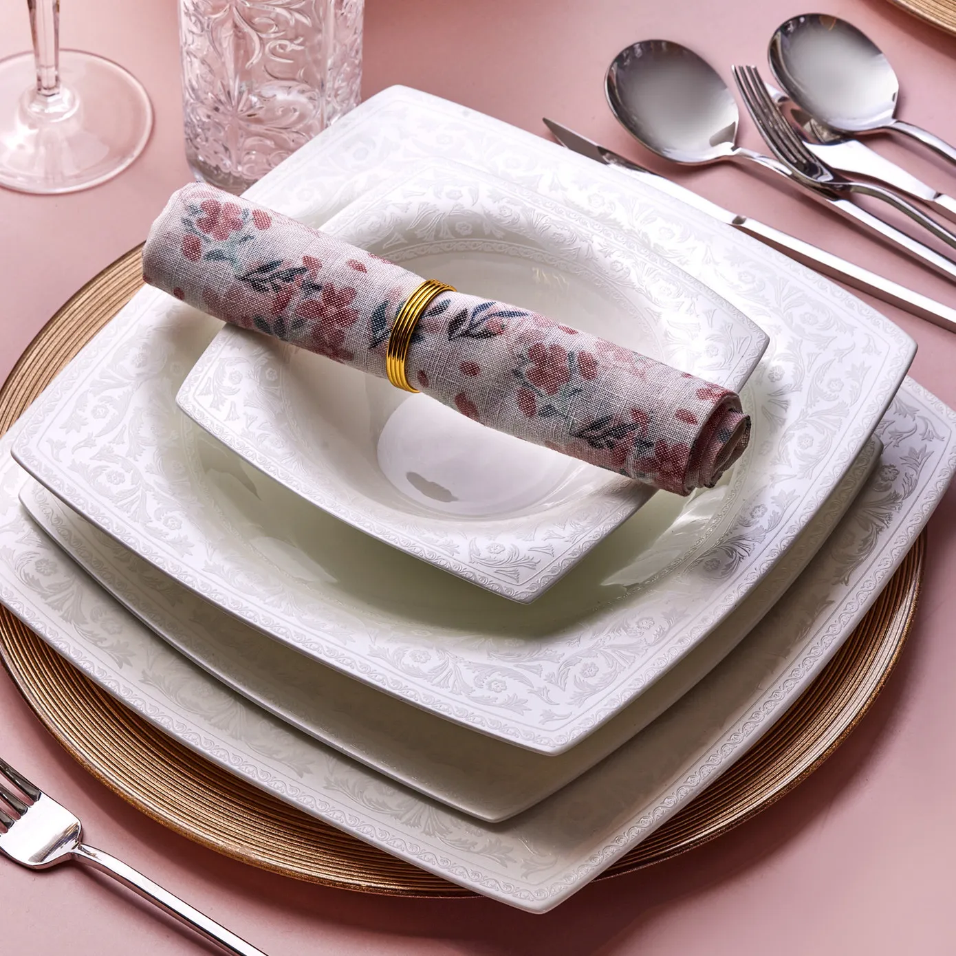 Karaca Fine Pearl Roma Perlen Geschirrset für 12 Perso - Image 3
