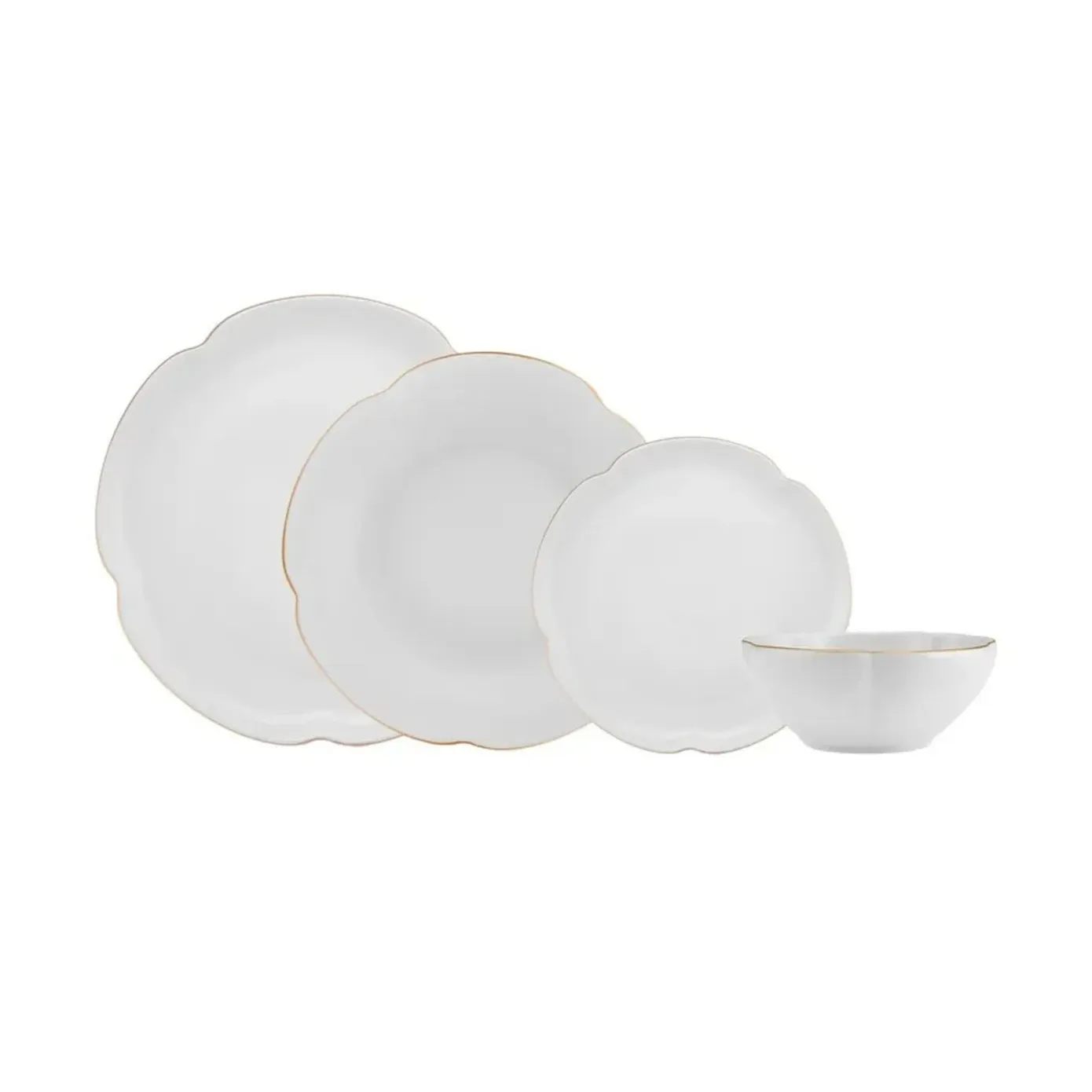 Karaca Flora Porseleinen Dinerset, 6 Persoons, 24 Delig