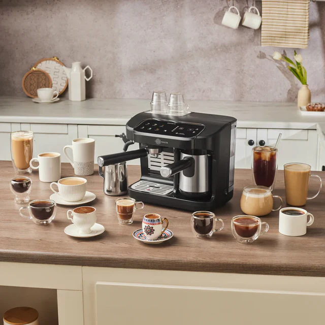 Karaca Hatır Perfetto Espresso- en Turkse Koffiemachine INOX
