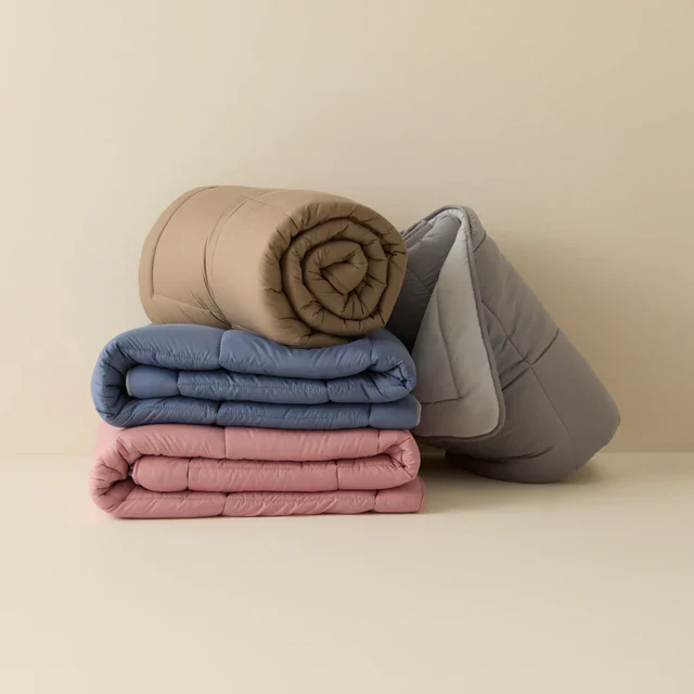 Karaca Home Double Face Dekbedovertrek, 200x200 cm, Beige-Mokka - Image 3