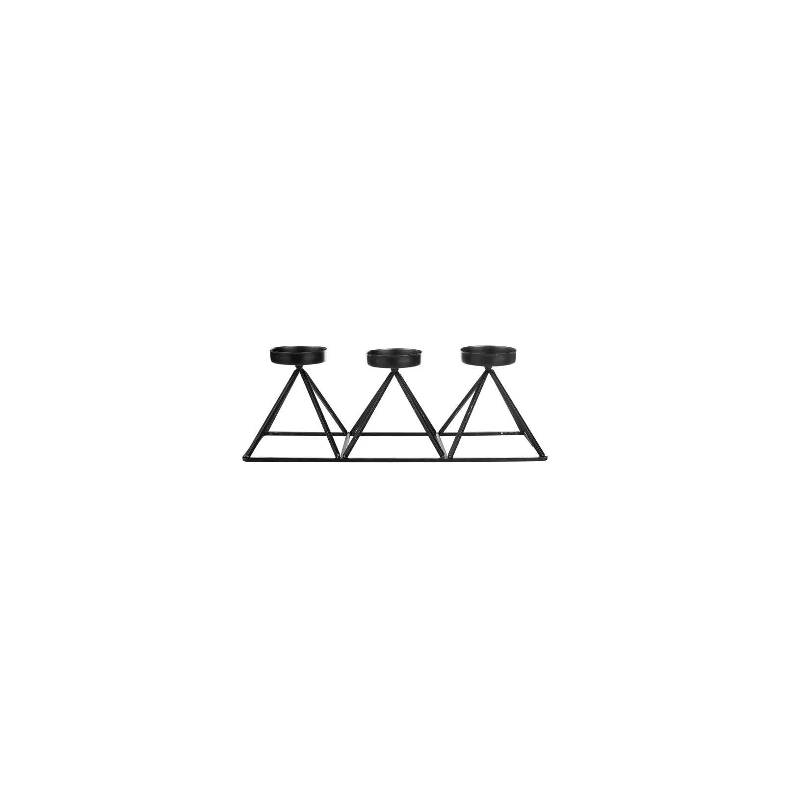 Karaca Home Geometry Kaarshouder, 3-Delig, 36x13cm, Zwart - Image 4