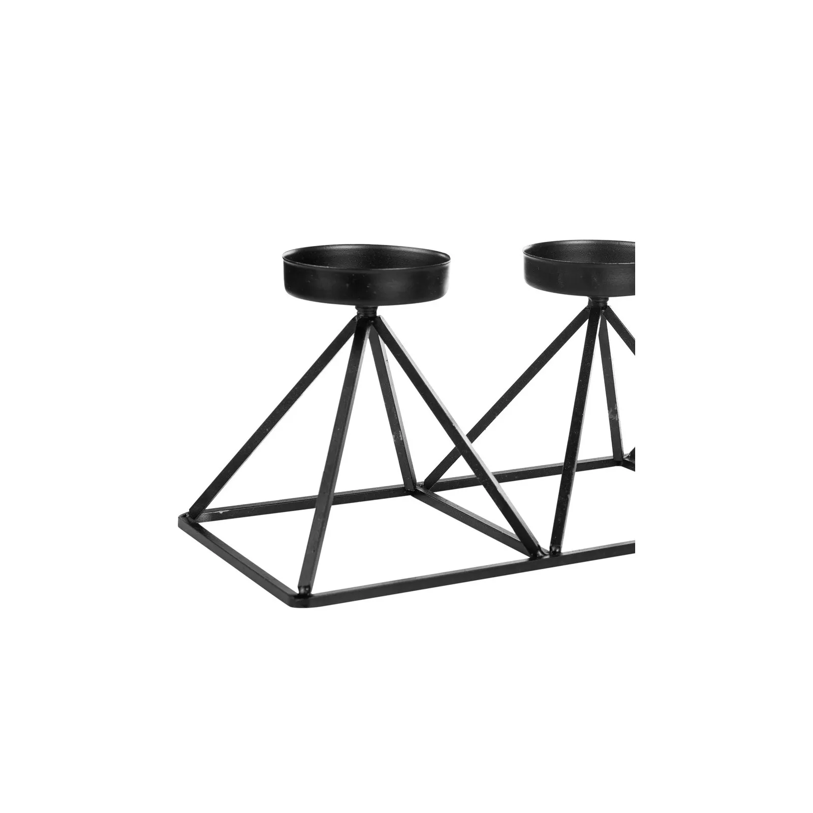 Karaca Home Geometry Kaarshouder, 3-Delig, 36x13cm, Zwart - Image 6