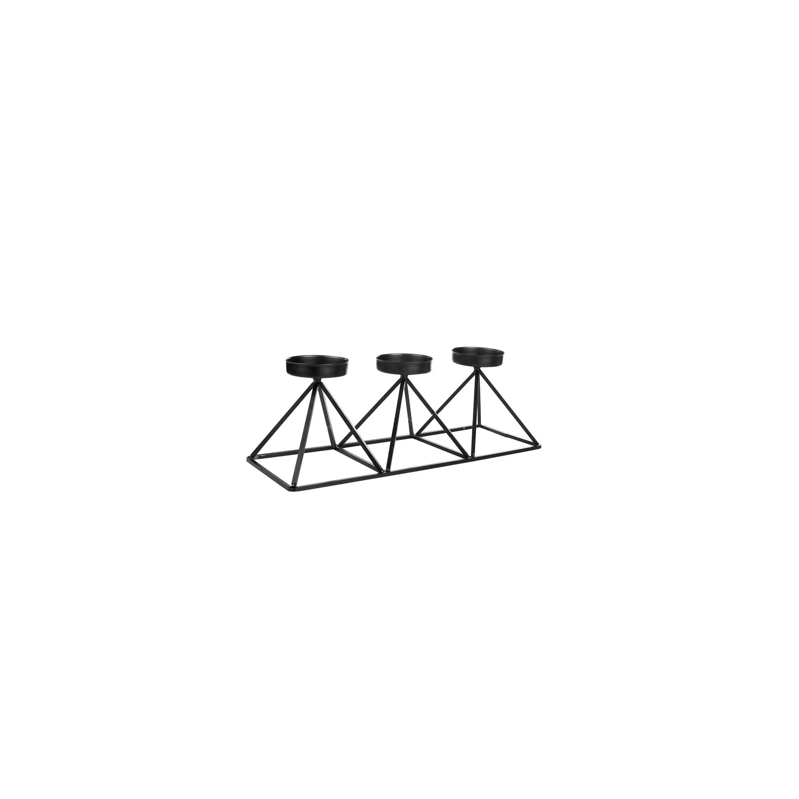 Karaca Home Geometry Kaarshouder, 3-Delig, 36x13cm, Zwart - Image 8
