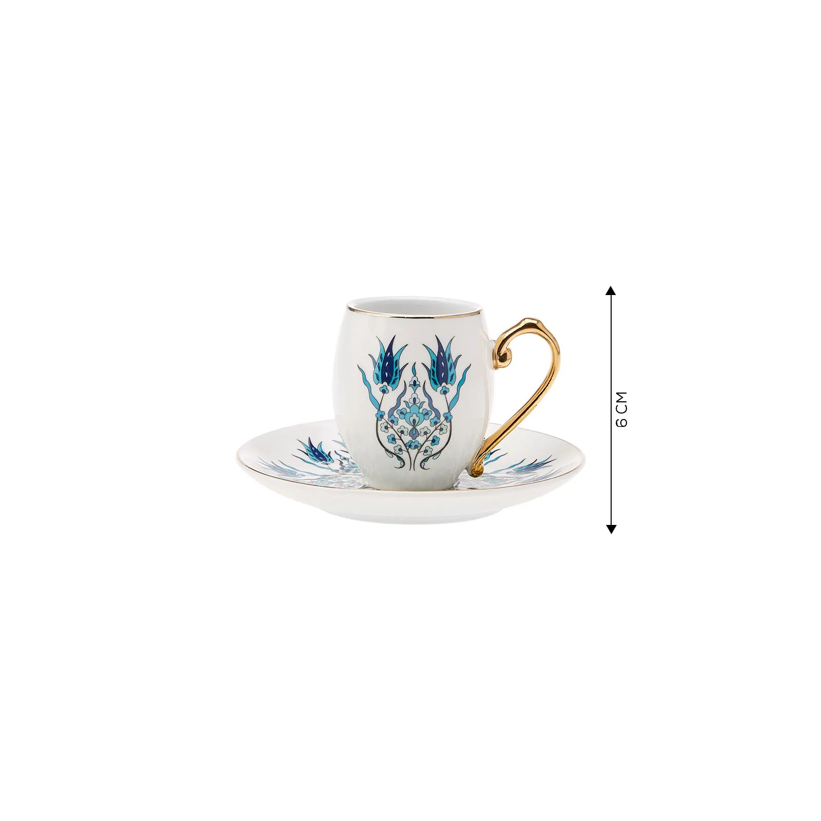 Karaca Iznik koffieservies voor 6 personen, 80 ml - Image 9