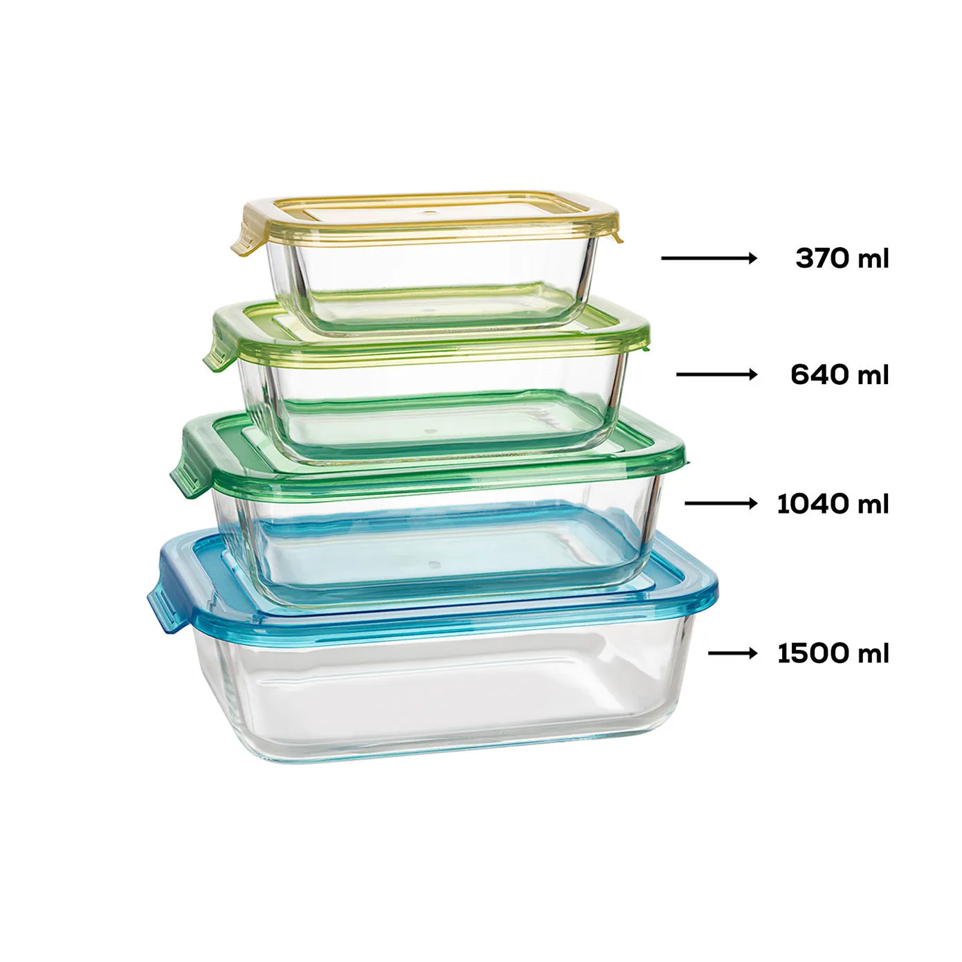 Karaca Lucy Glazen Voorraadpot 1040 ml - Image 4