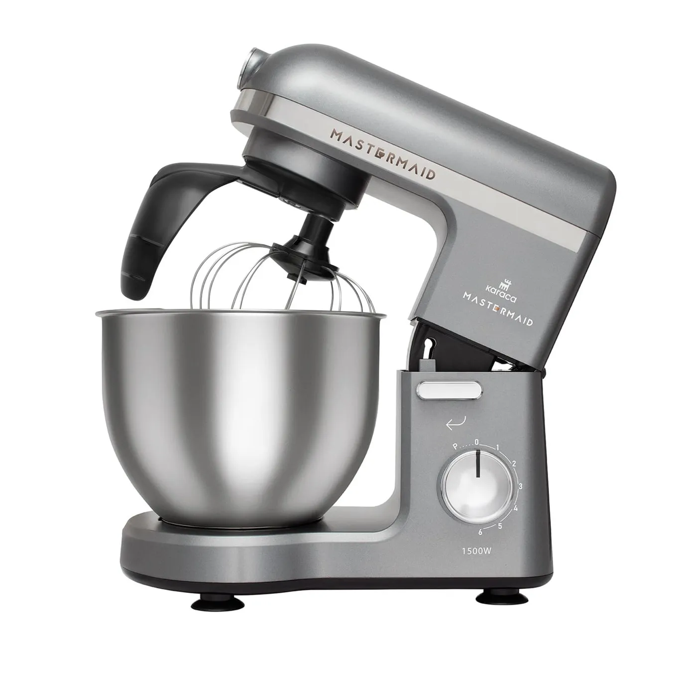 Karaca Mastermaid Chef Pro dubbelarmige keukenmachine 1500 W, ruimtegrijs - Image 4