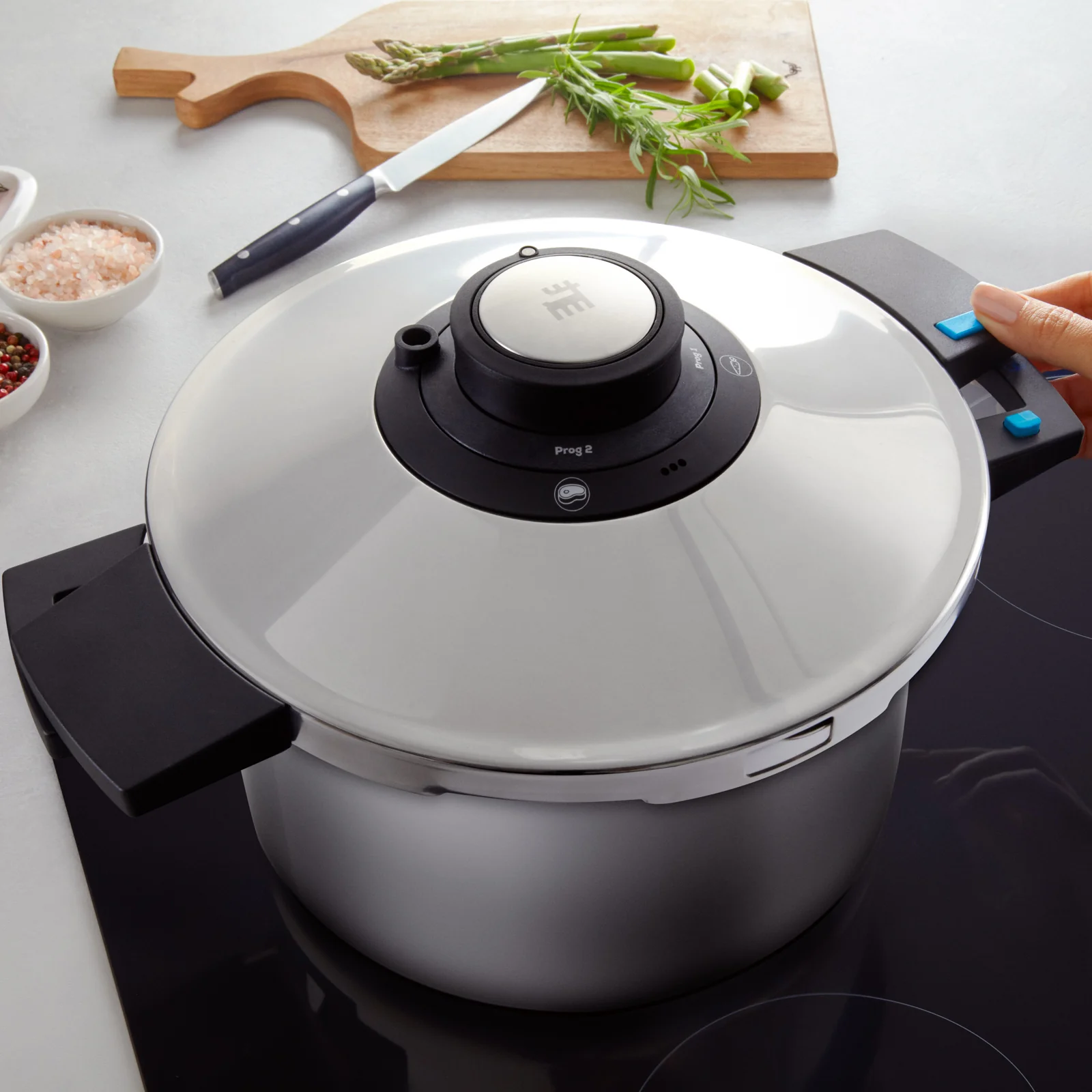 Karaca Quick and Safe Induction Based Snelkookpannen 6+8 Lt - Image 5