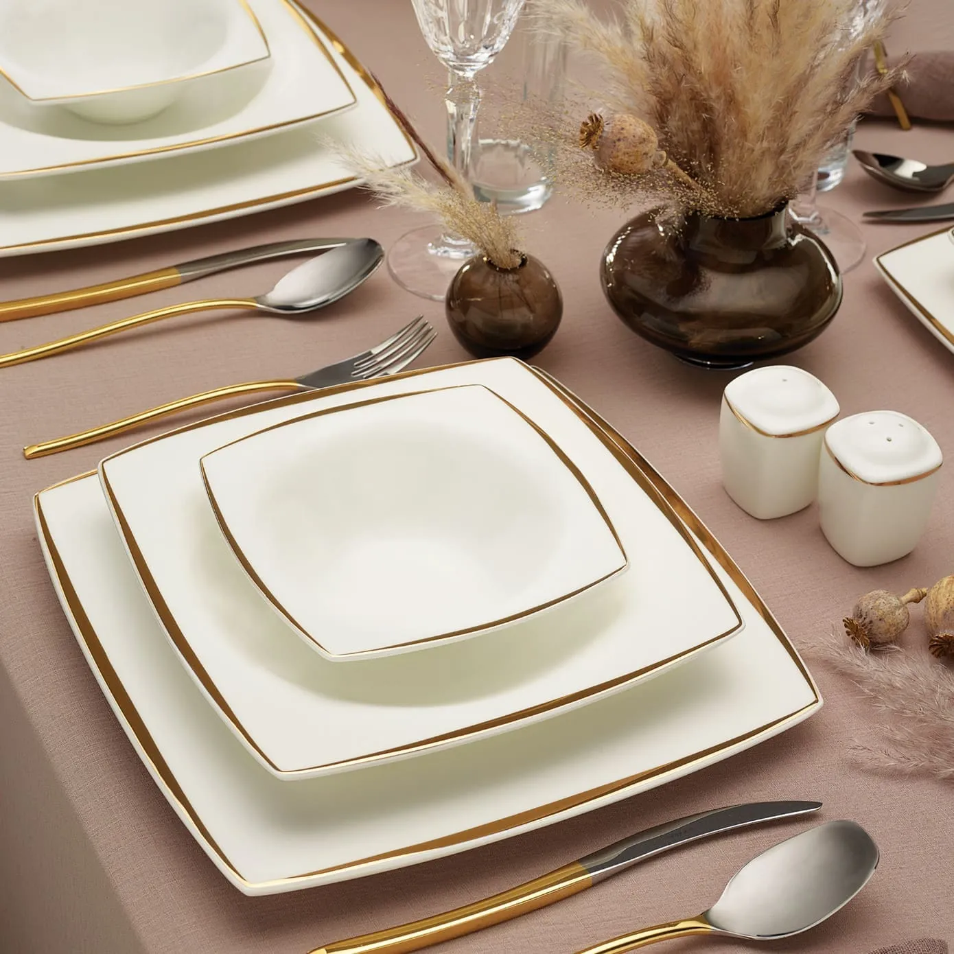 Karaca Red Carpet Collection Fine Pearl Agate 62-delig ontbijtservies voor 12 personen - Image 19