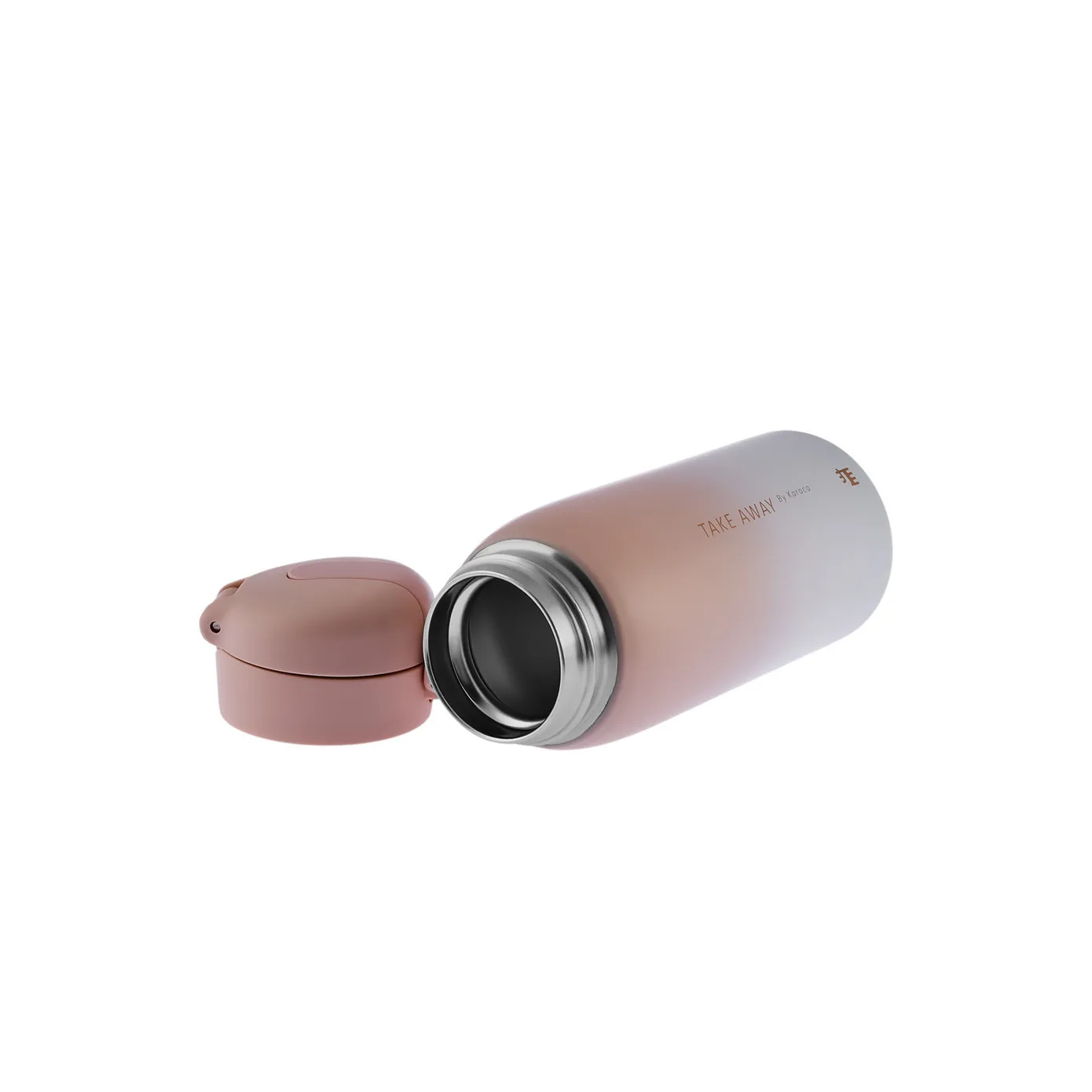 Karaca Skyfall Stalen Lekvrije Thermosfles 350 ml Roze - Image 3