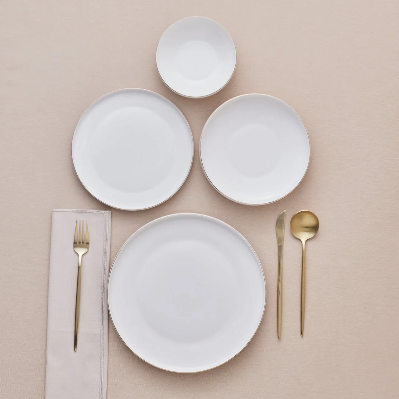 Karaca Streamline New Saturn Goud 24-delige Serviesset, 6 Personen