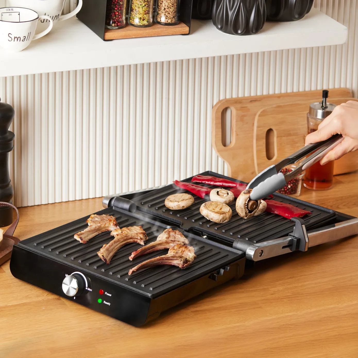 Karaca Toastmaster Inox Broodrooster en Grillmachine, 2000W - Image 5