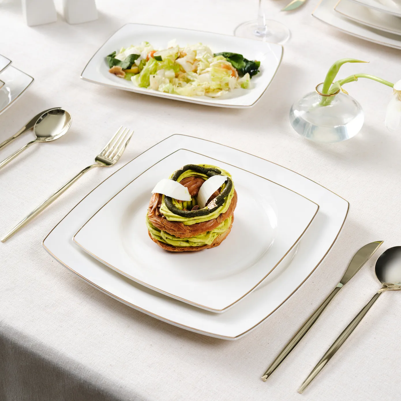 Karaca Vesta Gold 12-persoons Servies Set, 52-delig - Image 7
